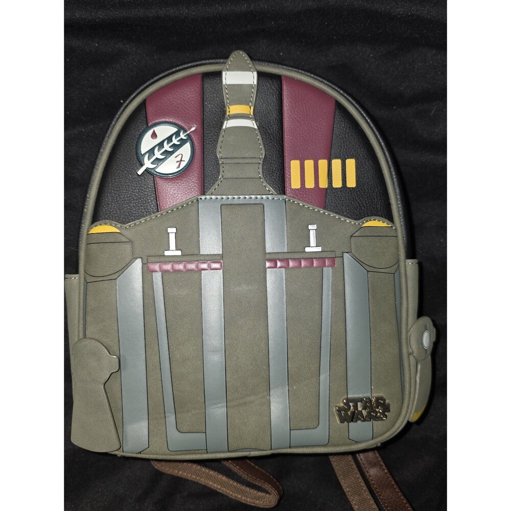 NWOT bioworld Disney star wars boba fett jet pack mini backpack bookbag bag!